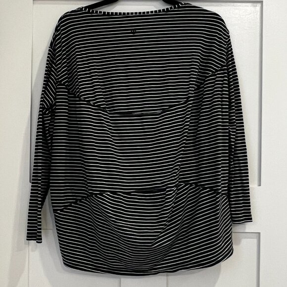 Lululemon Drapey Stripe Softstreme Long-Sleeve Shirt Size XS - Picture 4 of 6